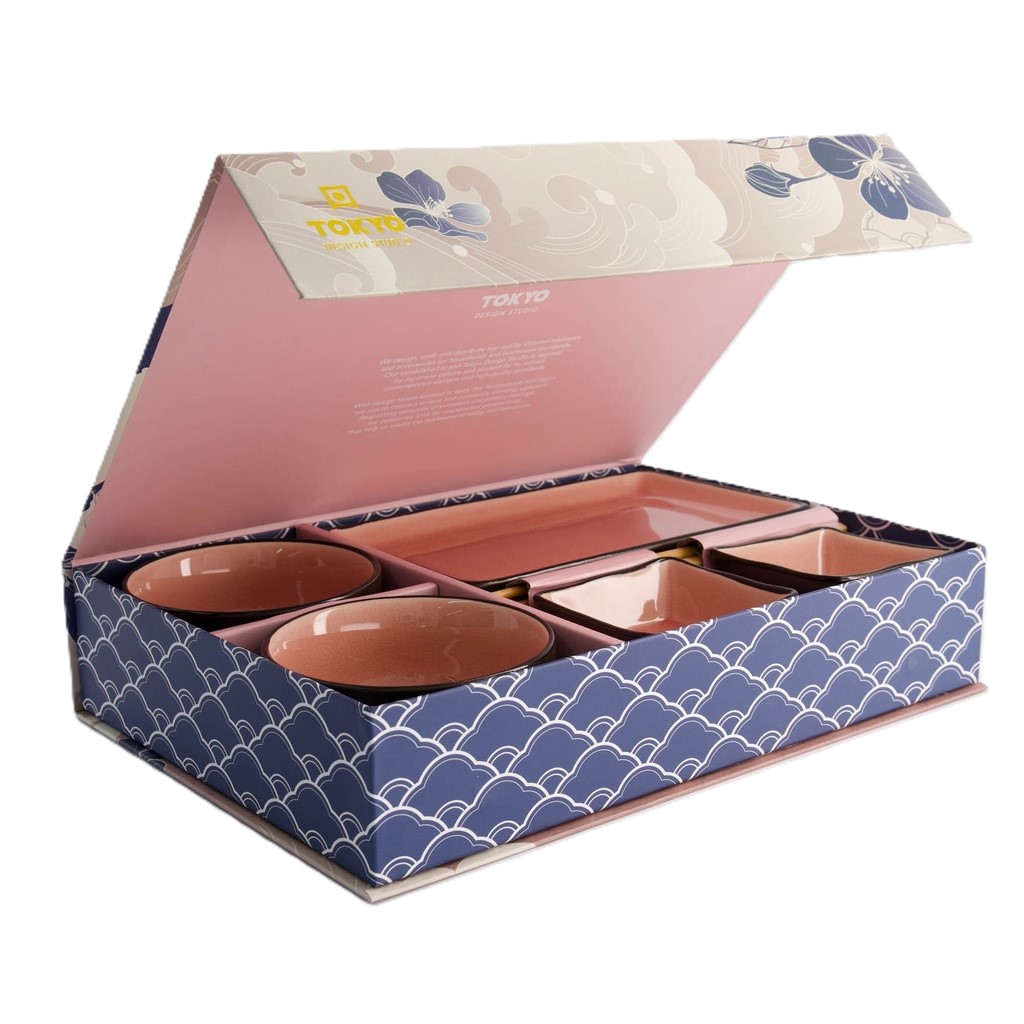 Geschenkset Sushi-Geschirr - 8 Stück – 2 Personen