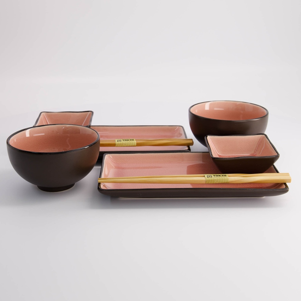 Geschenkset Sushi-Geschirr - 8 Stück – 2 Personen