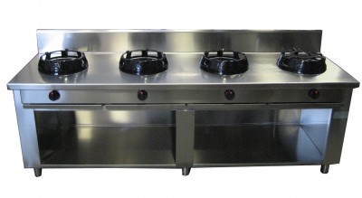 China-Herd 4-flammig 4 x 14kW